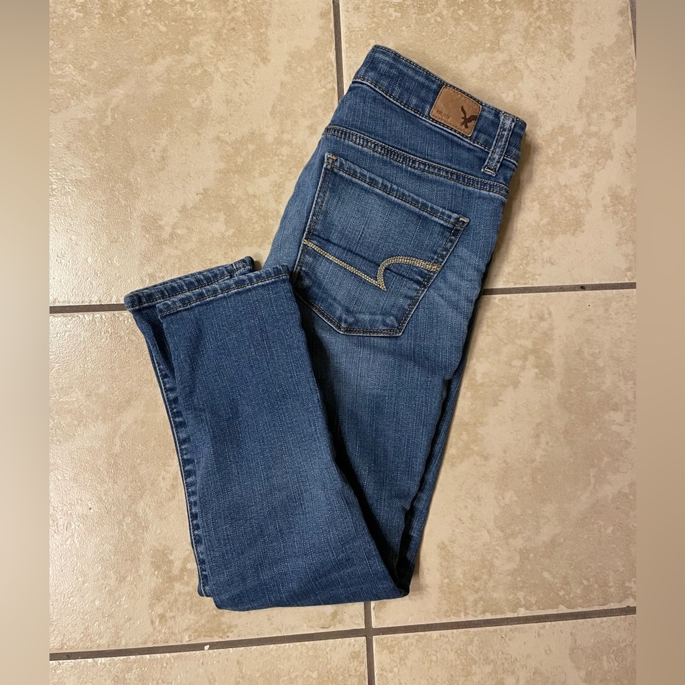 American Eagle hi rise jegging crop size 4